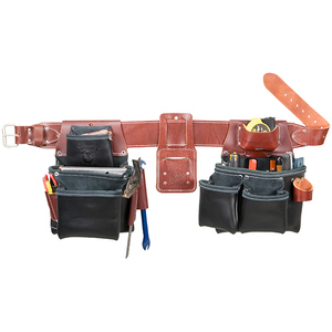 OCCIDENTAL B5080DB LG BLACK LEATHER PRO FRAMER TOOL BELT SET